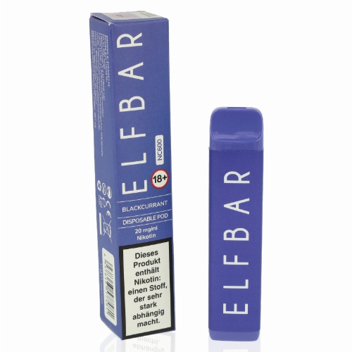 Elf Bar NC600 Einweg E-Zigarette Blackcurrant 20 mg Nikotin