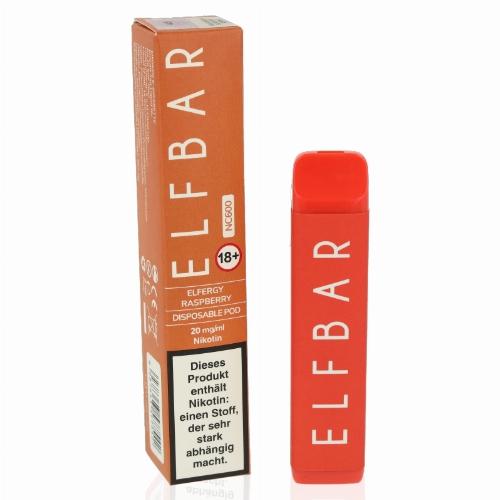 Elf Bar NC600 Einweg E-Zigarette Elfergy Raspberry 20 mg Nikotin