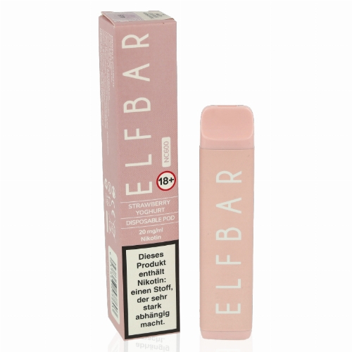 Elf Bar NC600 Einweg E-Zigarette Strawberry Yoghurt 20 mg Nikotin