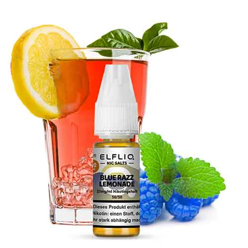 Elfliq by Elf Bar Blue Razz Lemonade 10mg Nic Salt Liquid