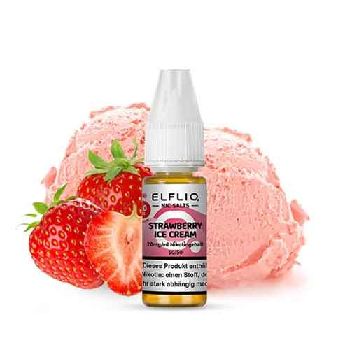 Elfliq by Elfbar Nikotinsalz Liquid Strawberry Ice Cream 20mg