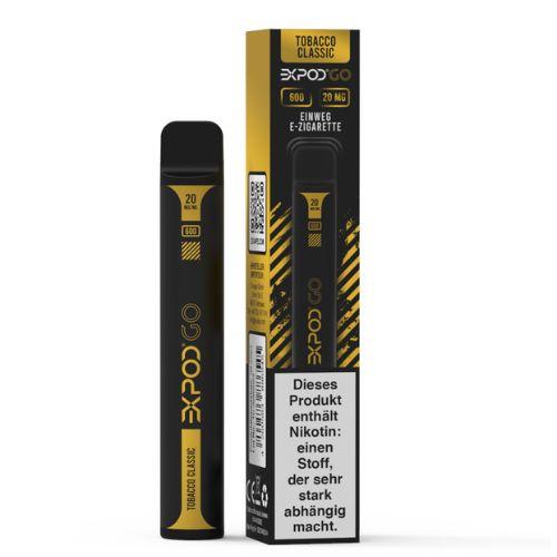 Expod Go Tobacco Classic Einweg E-Zigarette 20mg