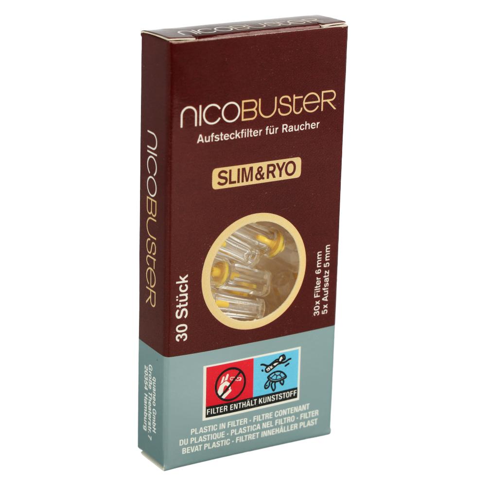 Filteraufsatz Nicobuster 6mm Slim & RYO Micro-Zigarettenfilter