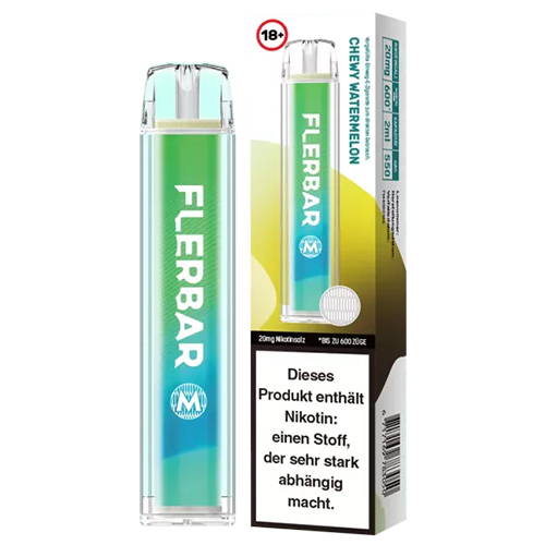 Flerbar 600 Einweg E-Zigarette Chewy Watermelon 20mg 