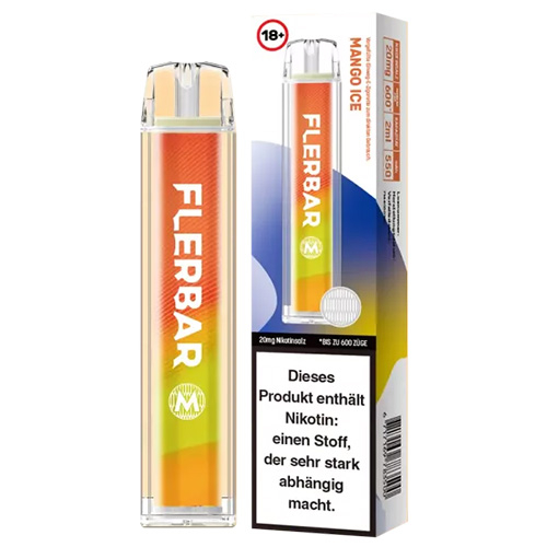 Flerbar 600 Einweg E-Zigarette Mango Ice 20mg 