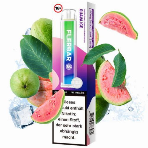 Flerbar 600 Guava Ice Einweg E-Zigarette 20mg
