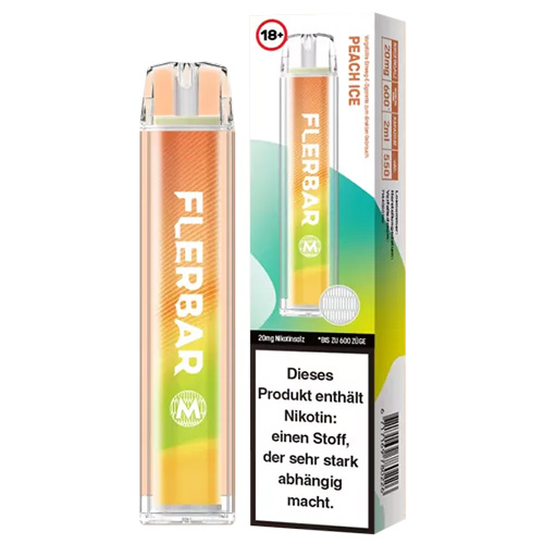 Flerbar 600 Peach Ice Einweg E-Zigarette 20mg