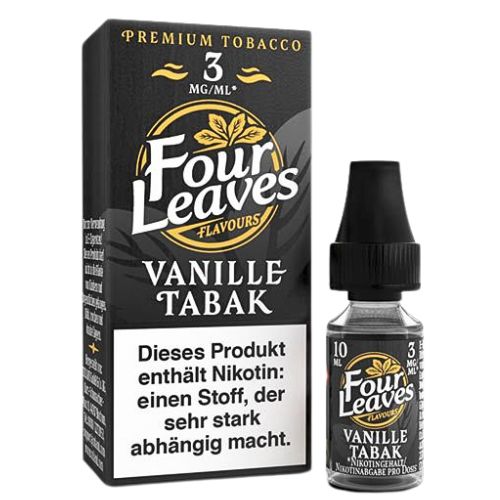 Four Leaves Liquid Vanille Tabak 3mg