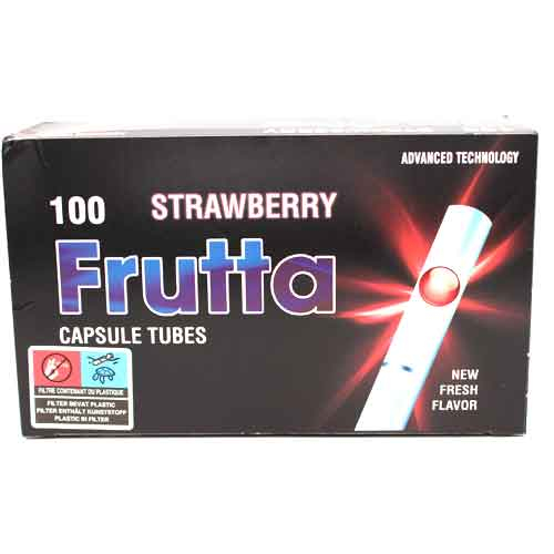 Frutta Flavorkapsel Hülsen Strawberry 1x100Stk.