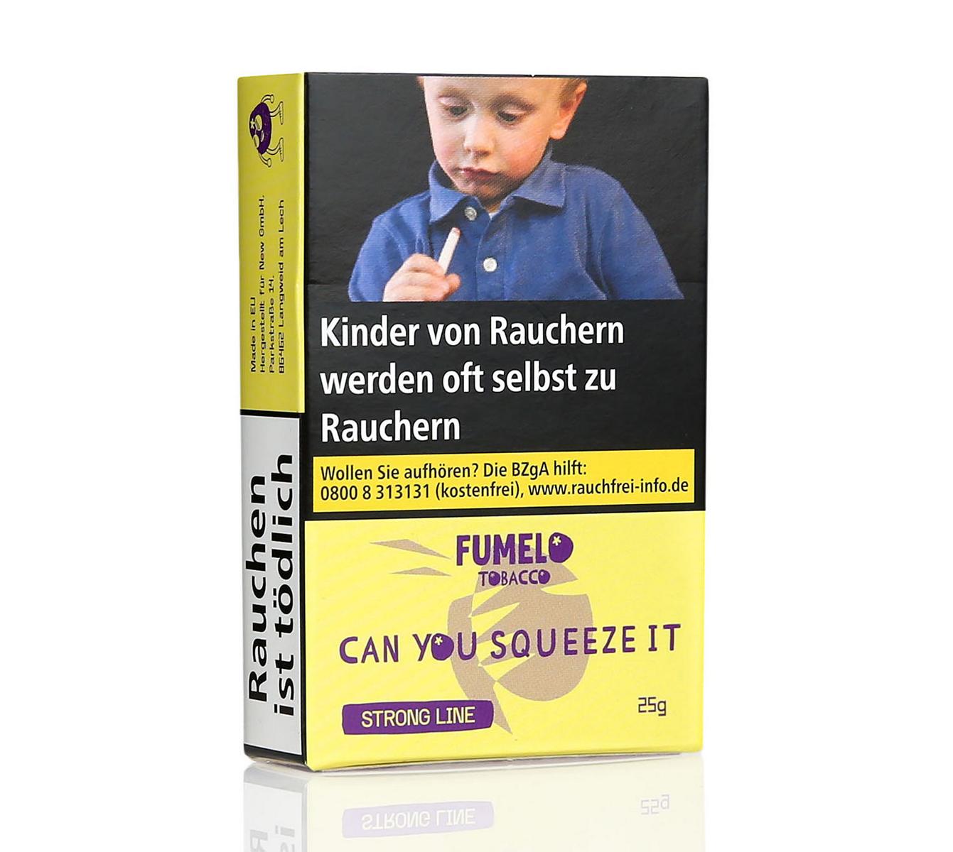 FUMELO TOBACCO CAN YOU SQUEEZE IT Strong Line Wasserpfeifentabak 25g