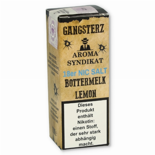 Gangsterzt Bottermelk-Lemon Nikotinsalz Liquid 10ml 18mg