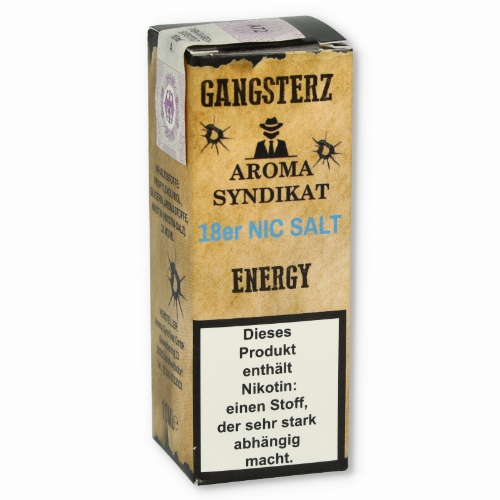 Gangsterzt Energy Nikotinsalz Liquid 10ml 18mg