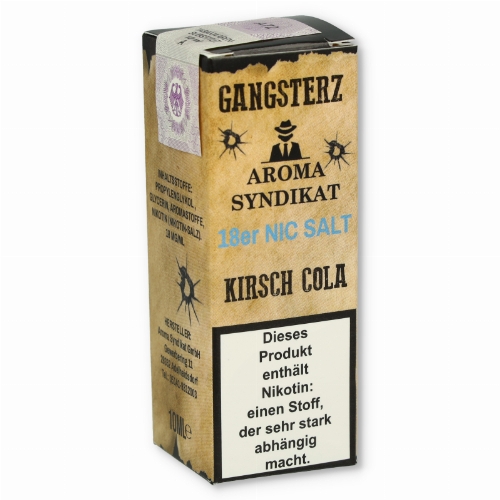 Gangsterzt Kirsch-Cola Nikotinsalz Liquid 10ml 18mg