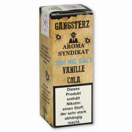 Gangsterzt Vanille-Cola Nikotinsalz Liquid 10ml 18mg