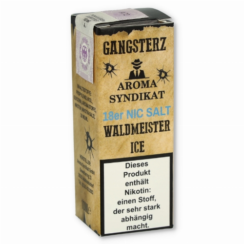 Gangsterzt Waldmeister Ice Nikotinsalz Liquid 10ml 18mg