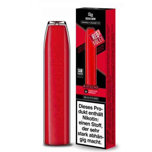 GeekBar Kirsche 18mg Disposable E-Zigarette max. 575 Züge