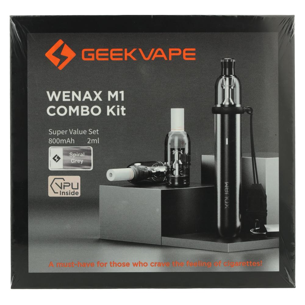 Geekvape WENAX M1 Combo Pod Kit Super Value Set Spiral Grey E-Zigarette