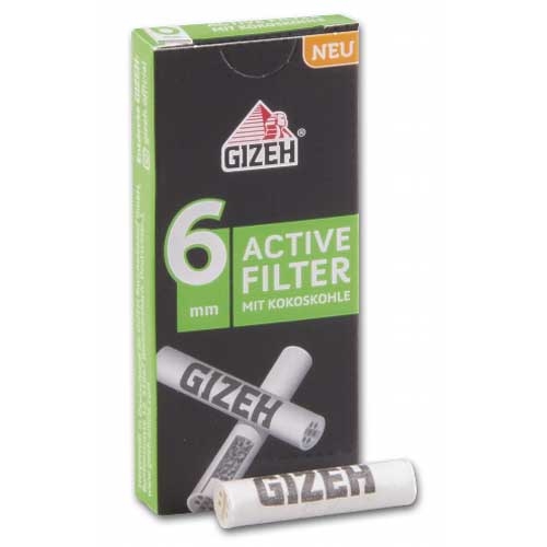 Gizeh Black Active Filter 6mm 10Stk.