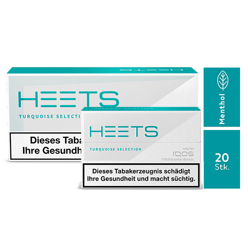 HEETS Turquoise Menthol Label Tobacco Sticks für IQOS 1 x 20 Stück
