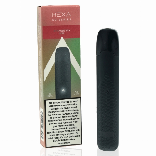 Hexa Go Strawberry Kiwi Einweg E-Zigarette 18mg