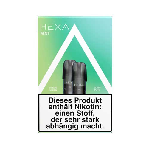 Hexa Pro Vape Pods Mint 2x2ml  18mg