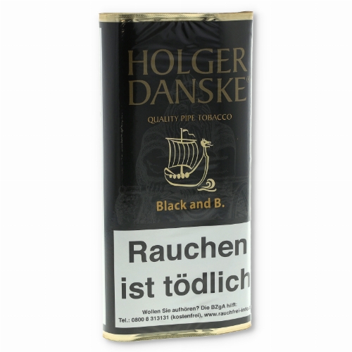 Holger Danske Pfeifentabak B.B. (Black & Bourbon) 40g Päckchen