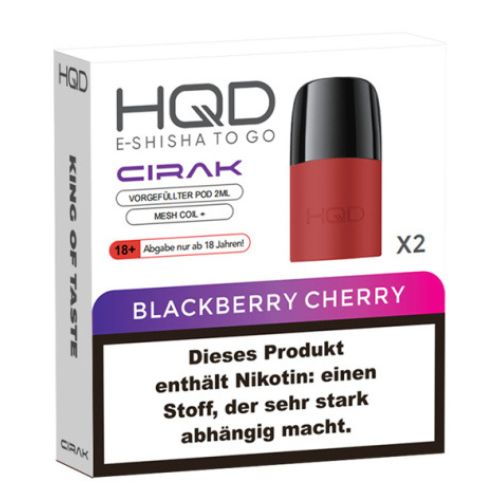 HQD CIRAK 2x2ml Pods Blackberry Cherry 18mg