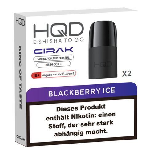 HQD CIRAK 2x2ml Pods Blackberry Ice 18mg