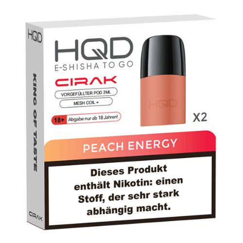 HQD CIRAK 2x2ml Pods Peach Energy 18mg