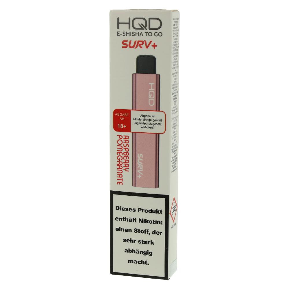 HQD Surv+ Einweg E-Zigarette Raspberry Pomegranate 18mg