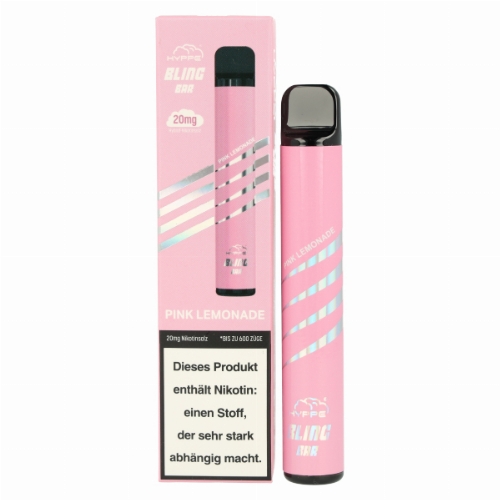 Hyppe Bling Bar 600 Einweg E-Zigarette Pink Lemonade 20mg 