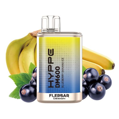 HYPPE DM600 by Flerbar Blueberry Banana Ice Einweg E-Zigarette 20mg