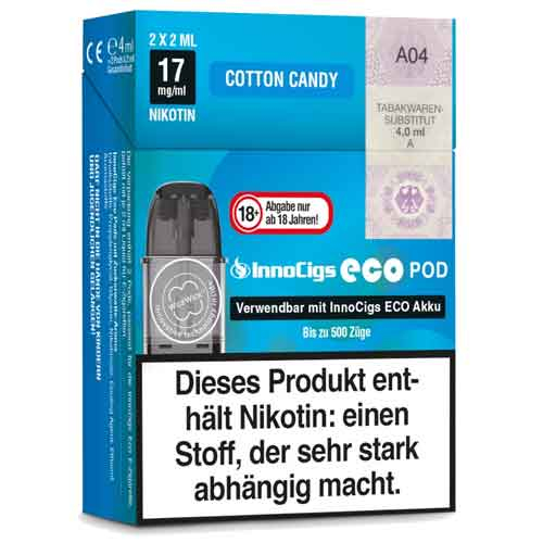 Innocigs Eco Pod Cotton Candy 17mg 2Stk.