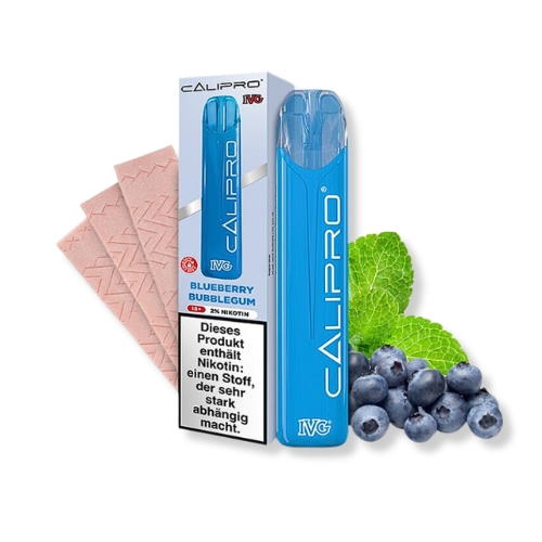 IVG Calipro Einweg E-Zigarette Blueberry Bubblegum 20mg