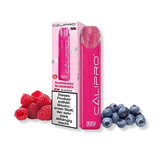 IVG Calipro Einweg E-Zigarette Raspberry Blueberry 20mg