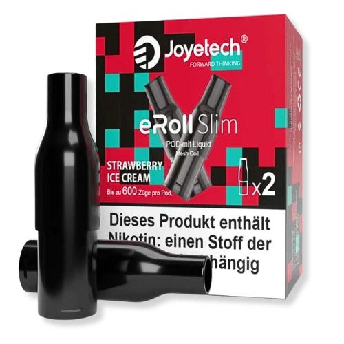 Joyetech eRoll Slim Strawberry Ice Cream Prefilled Pod 2x2ml 20mg