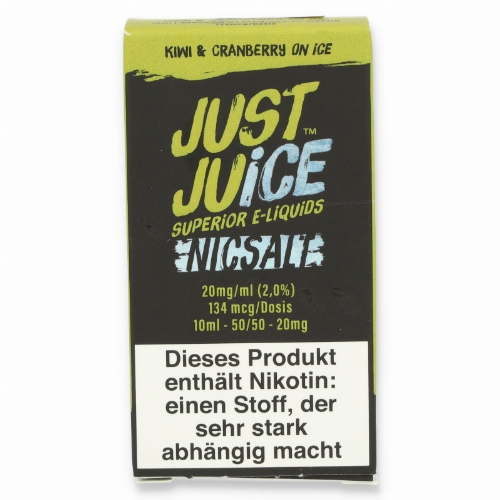 Just Juice Kiwi-Cranberry on Ice Nikotinsalz Liquid 20mg