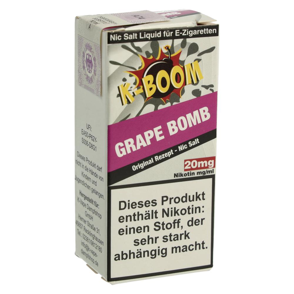 K-Boom Grape Bomb Nikotinsalz Liquid 20mg