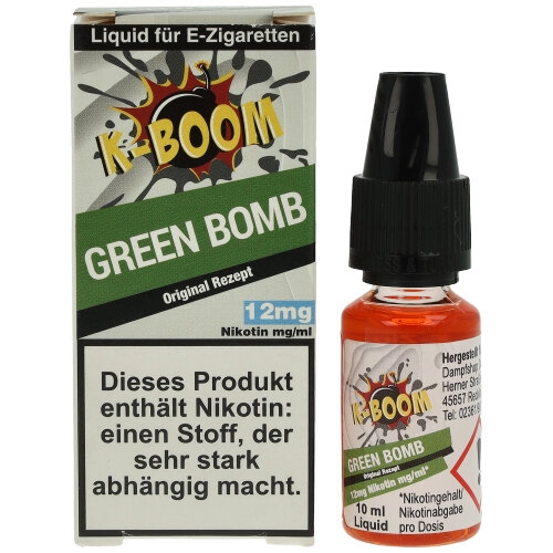K-BOOM Green Bomb Original Rezept Liquid 10 ml 12mg