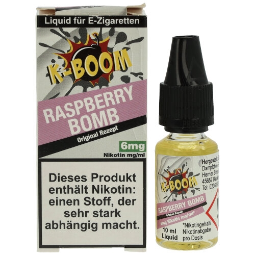 K-BOOM Raspberry Bomb Original Rezept Liquid 10 ml 6mg