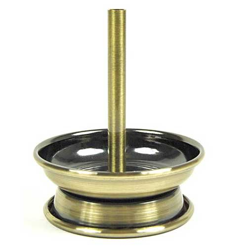 Kaminaufsatz Metall für Shishakopf Bronze-Gebürstet  6,8cm