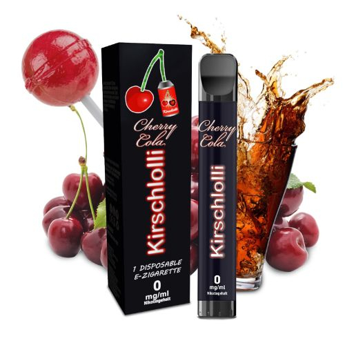 Kirschlolli Cherry Cola Einweg E-Zigarette 0mg