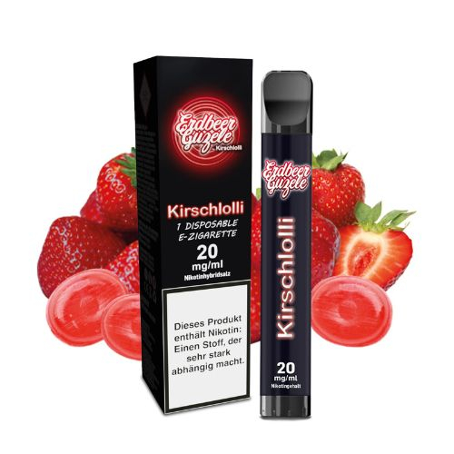 Kirschlolli Erdbeer Guzele Einweg E-Zigarette 20mg
