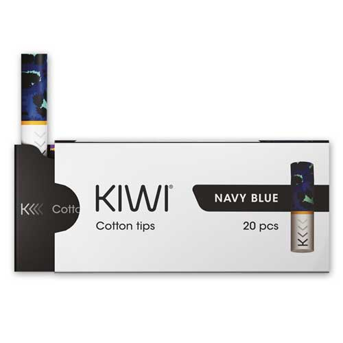 KIWI Cotton Filter Tips Navy Blue 20Stk.