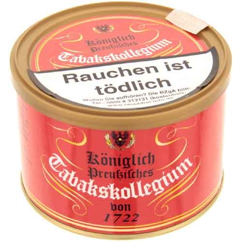 Königlich Preußisches Tabakskollegium Pfeifentabak Rot 1722 - 100g Dose