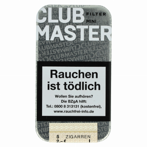 Clubmaster Mini Filter Zigarillos White 5Stk.