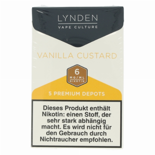 LYNDEN Depots Vanilla Custard Leicht 6mg Nikotin