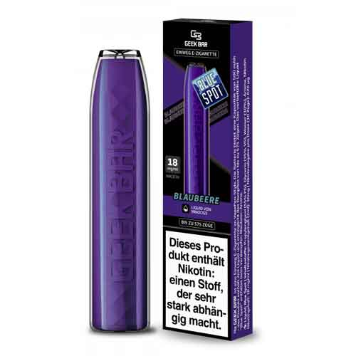GeekBar Blaubeere 18mg Disposable E-Zigarette max. 575 Züge