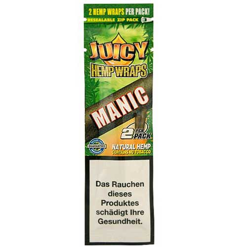 Juicy Blunts Hemp Wraps Manic (Mango)2Stk.