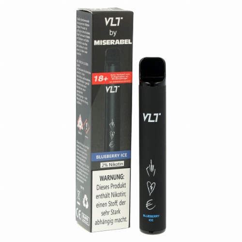 VLT by Miserabel 800 Einweg E-Zigarette 20mg Blueberry Ice